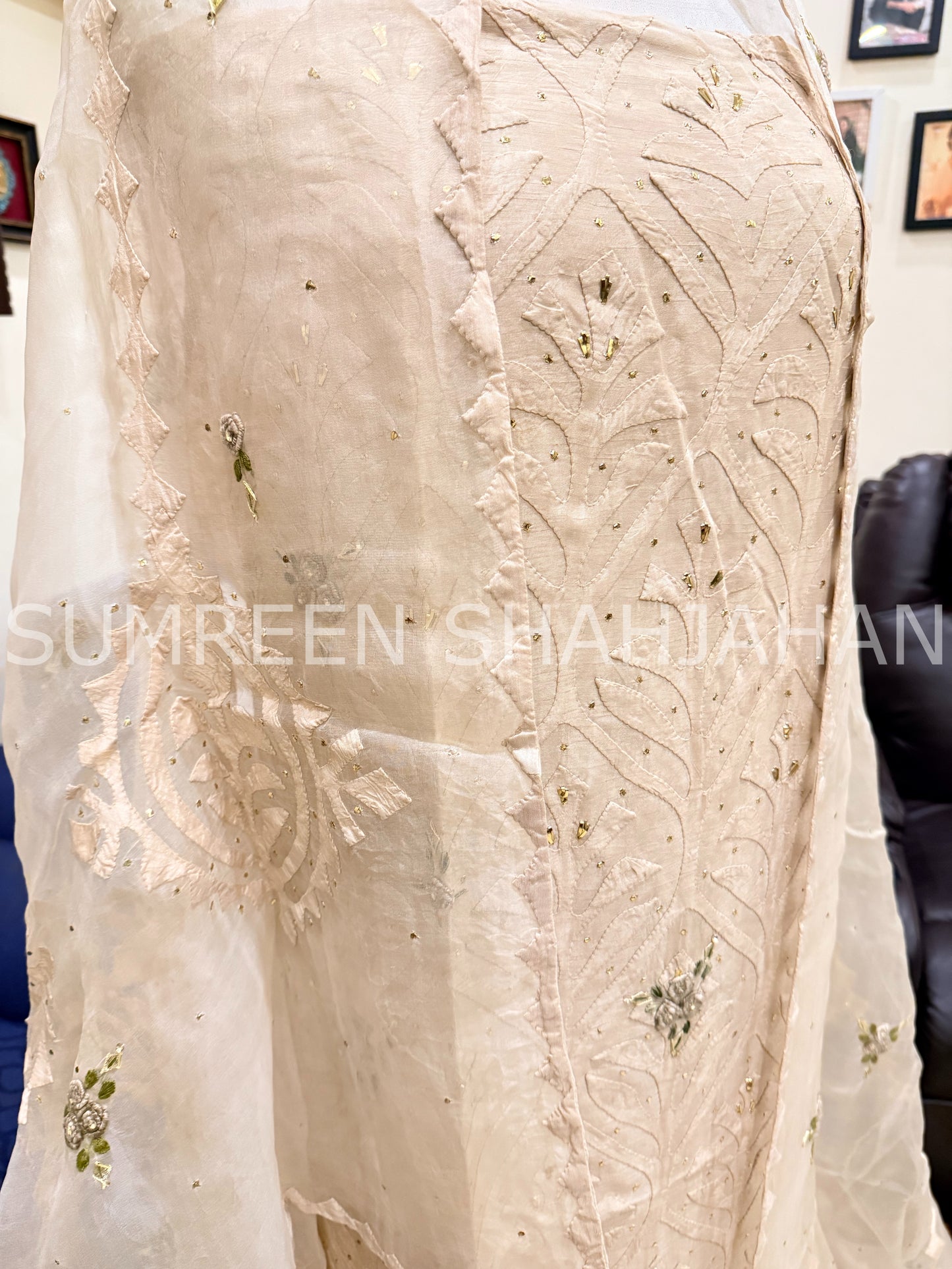 Ivory Ralli - 3 Piece Unstitched Set