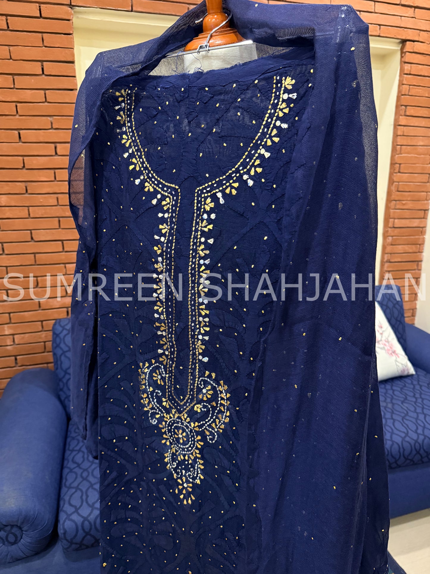 Midnight Ralli - 3 Piece Unstitched Set